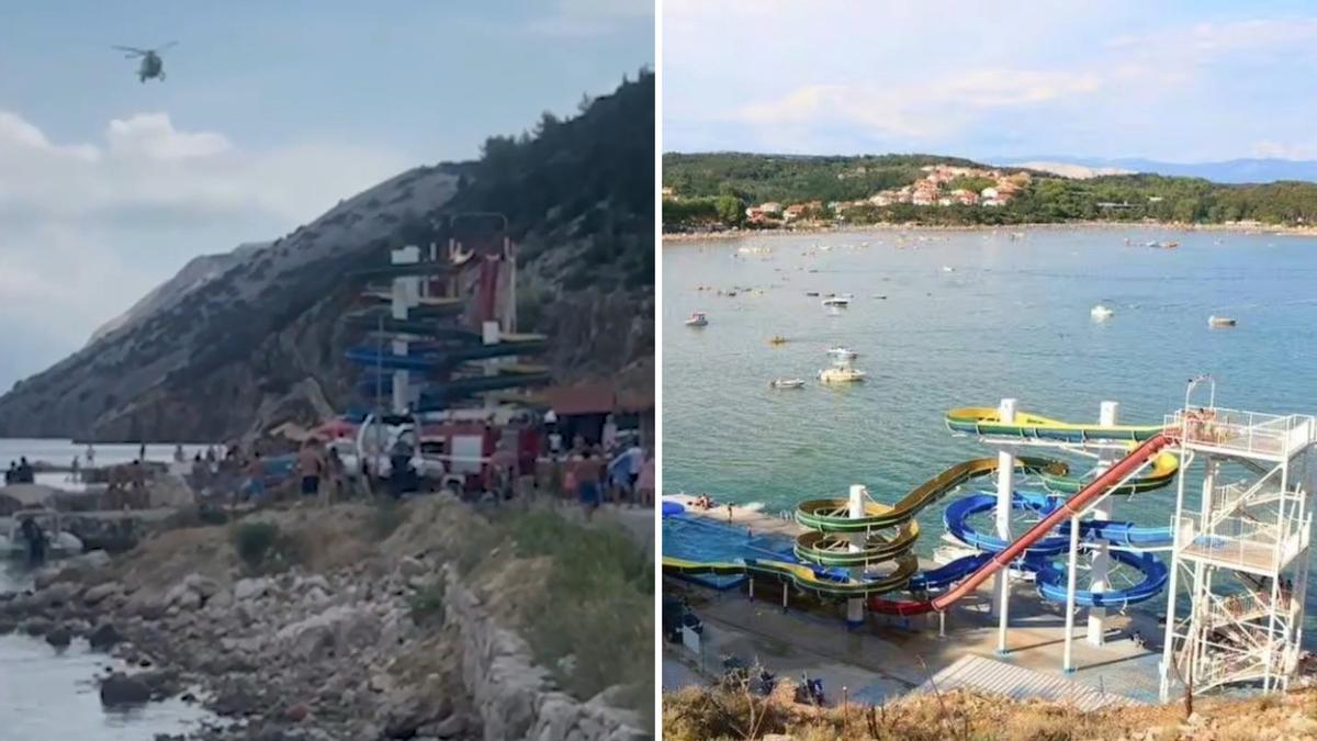 Lopar, Croatia: Toddler dies after ‘falling from father’s arms’ off waterslide at Aquagan water park