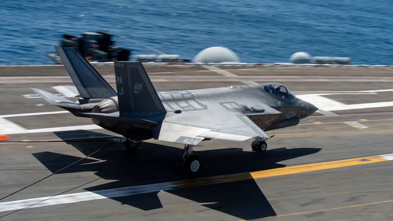 US Navy F-35 crashes in California, pilot ejects safely