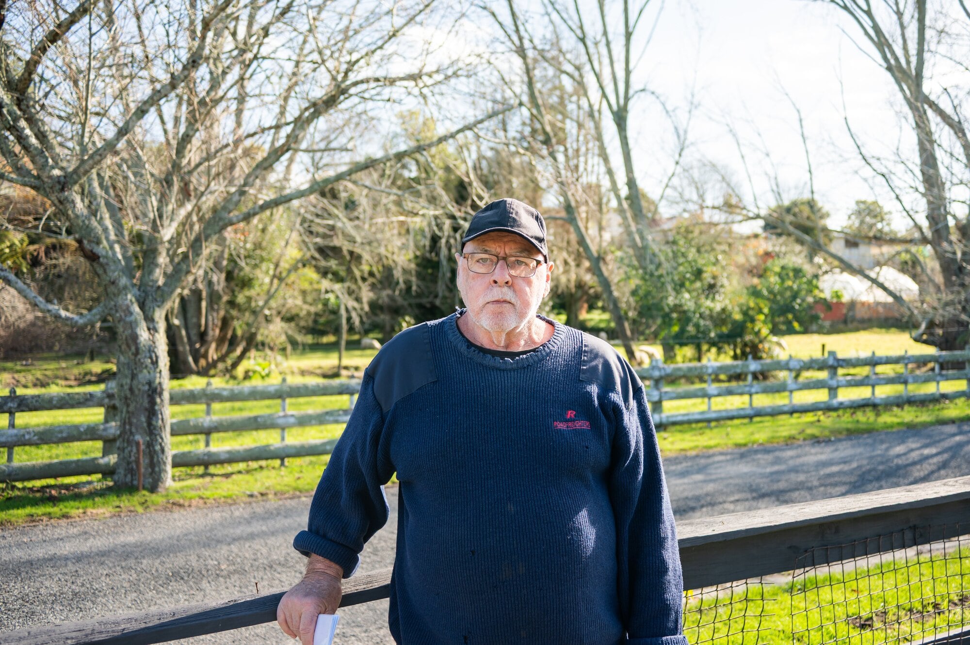 Peter Willis' Raymond Ave land on the Ōhineangaanga Stream in Te Puke floods during heavy rain. Photo / Brydie Thompson