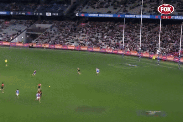 Steven May could be in real strife for this incident with Francis Evans.