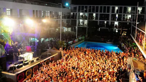 Getty Images Ibiza Rocks venue during an event in 2011