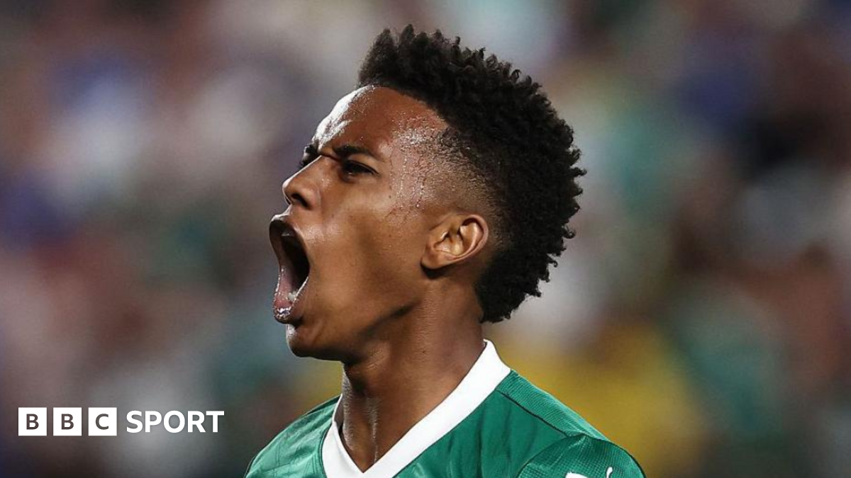 Palmeiras forward Estevao Willian.