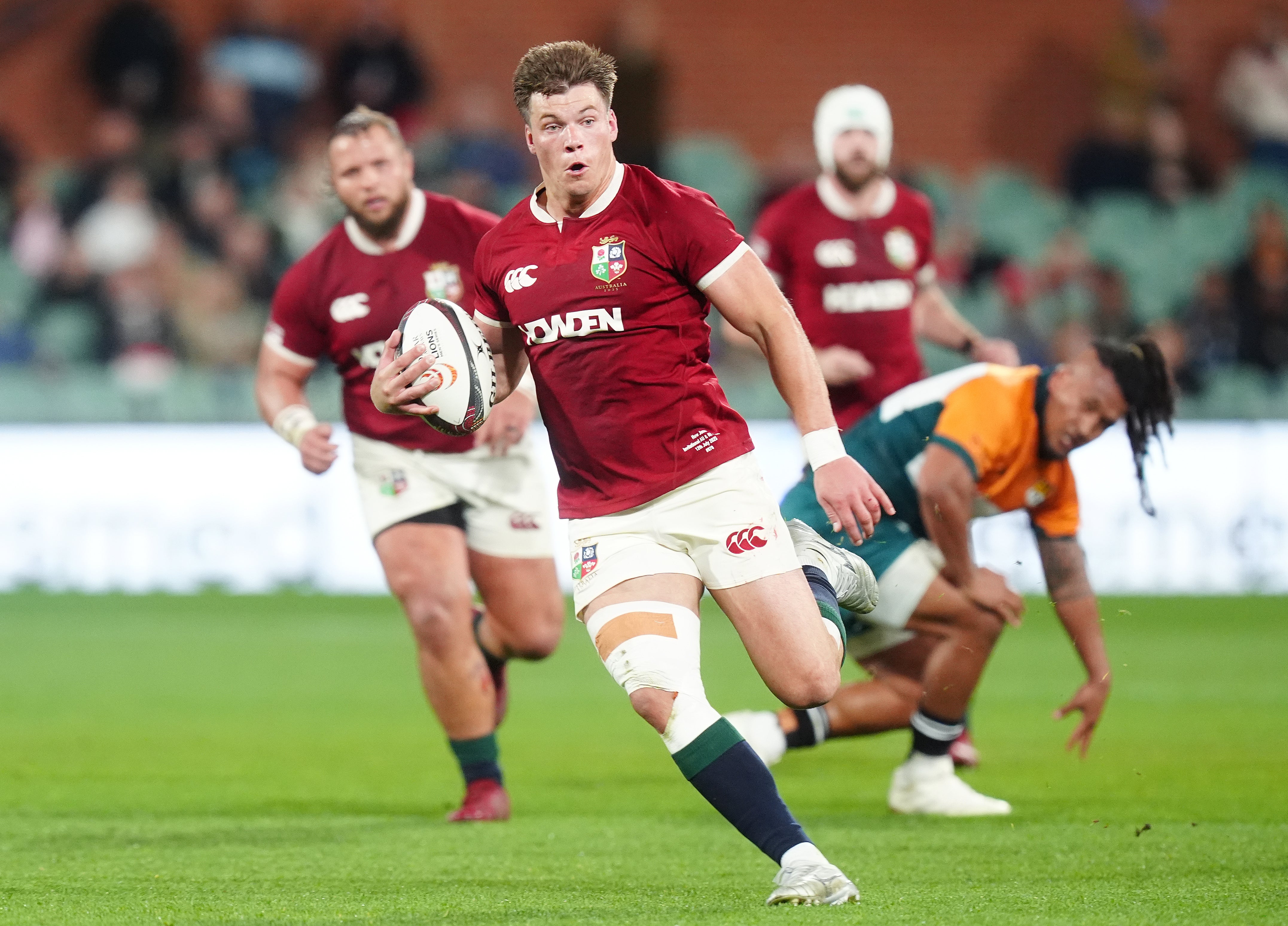 Huw Jones starts at outside centre in the second Test