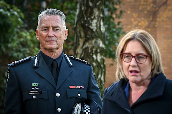 Bush and Premier Jacinta Allan in June.