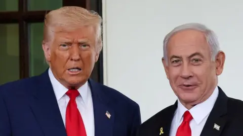 Reuters US President Donald Trump welcomes Israeli Prime Minister Benjamin Netanyahu to the White House in Washington, D.C., U.S., April 7, 2025