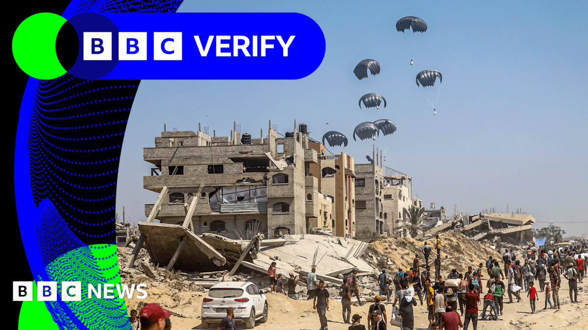BBC Verify Live: Tracking aid in Gaza and analysing Trump’s trade deals