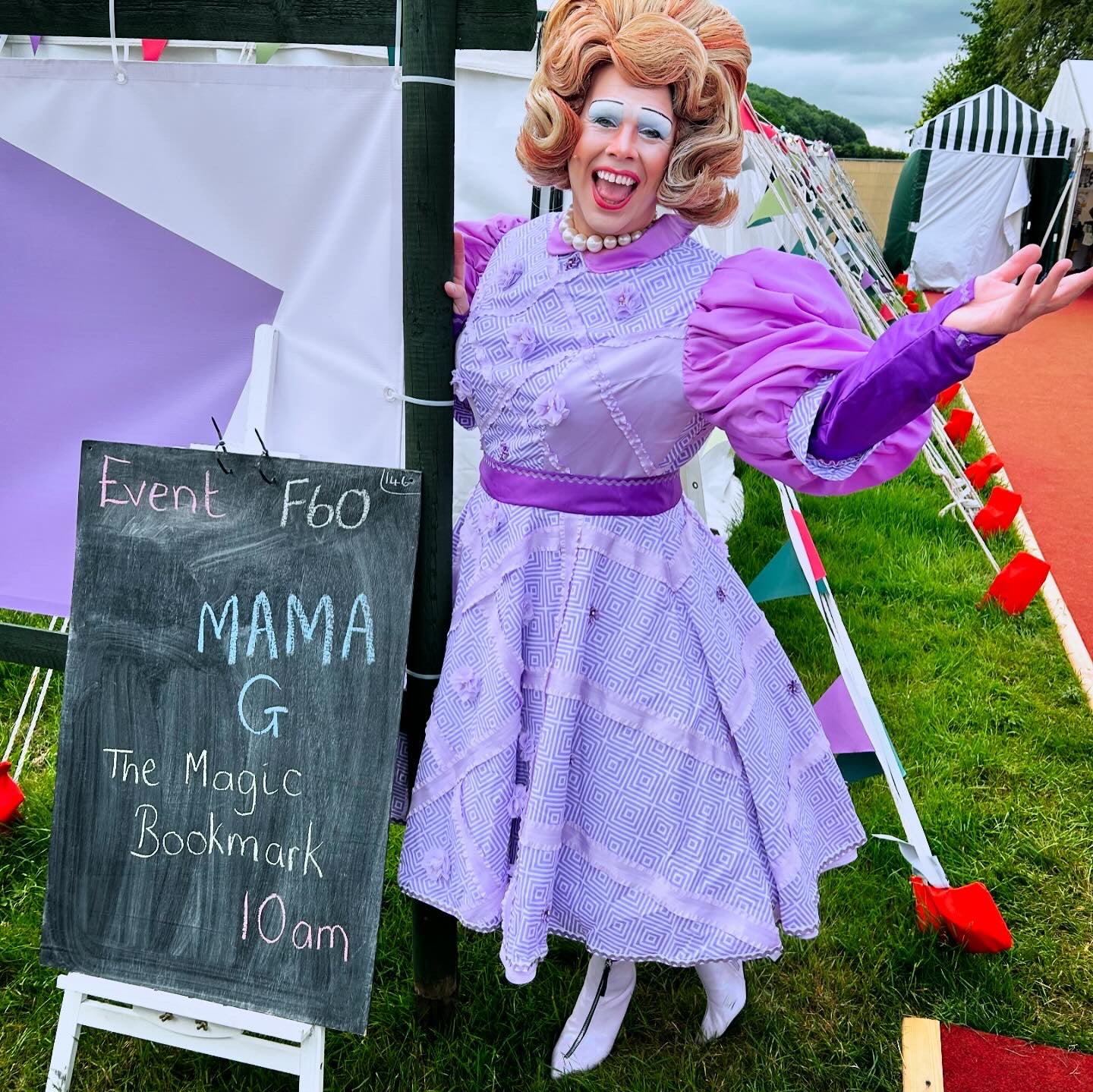 Mama G describes herself as a ‘storytelling pantomime dame who goes all over the country telling children and families about being who you want and loving who you are’