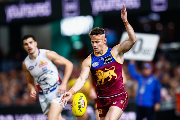Dayne Zorko in action last week against the Bulldogs.