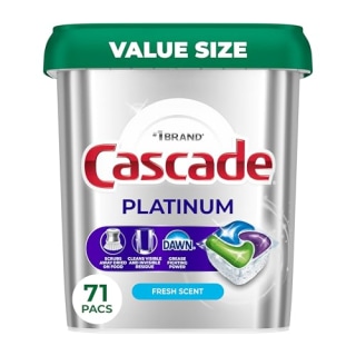 Cascade Platinum Dishwasher Pods