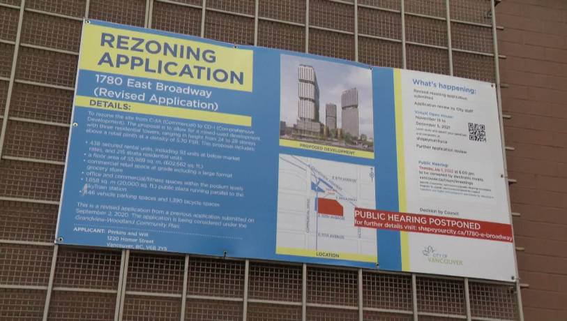 Click to play video: 'Public hearing for Commercial-Broadway plan'