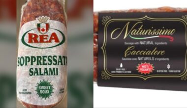 Health Canada announces major recall of salami brands due to potential salmonella contamination - CTV News
