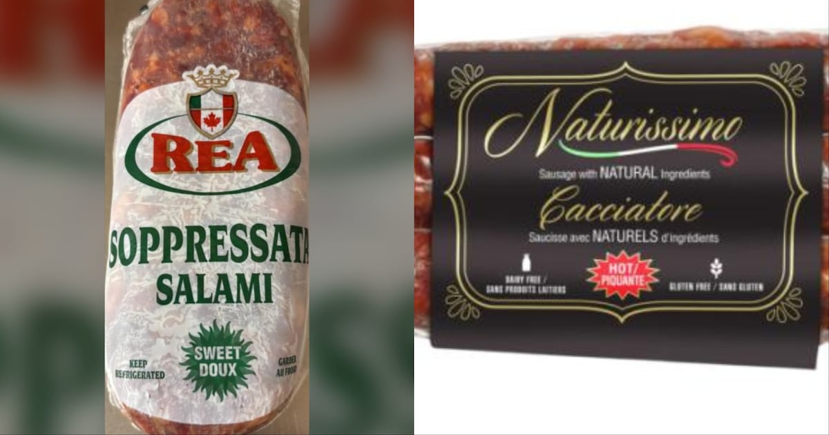 Health Canada announces major recall of salami brands due to potential salmonella contamination - CTV News