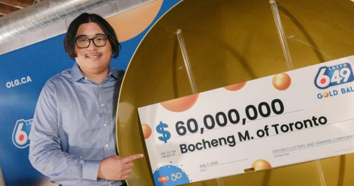 Toronto man learns he won $60M lottery prize, then jumps into work call