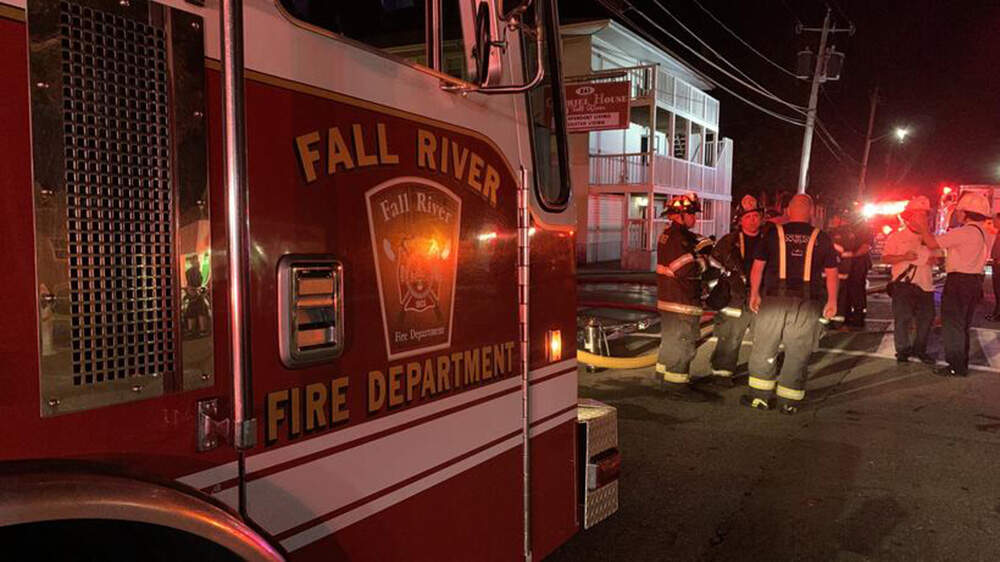 Firefighters respond in Fall River. (Courtesy of the Massachusetts Department of Fire Services)