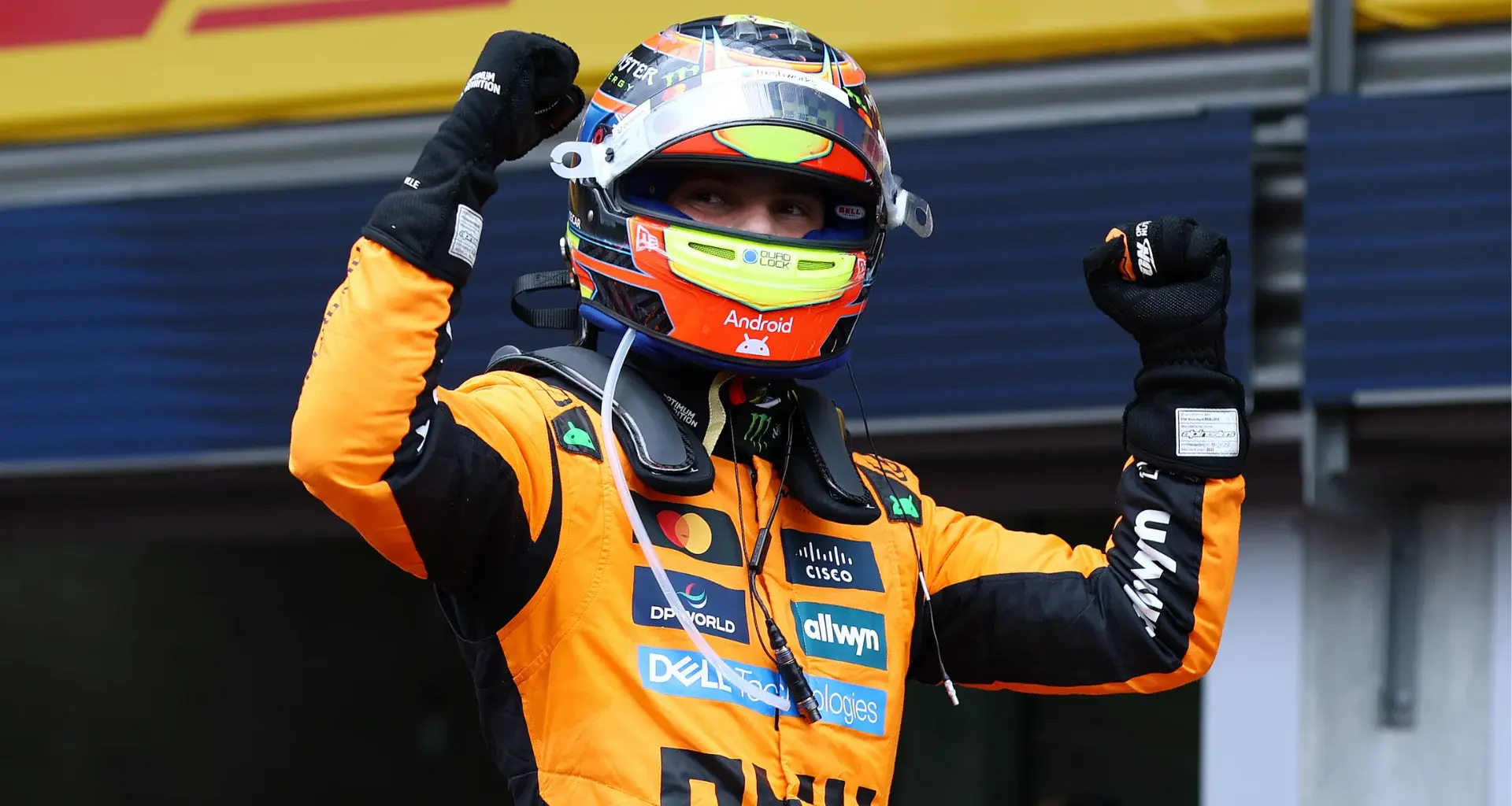 SPA, BELGIUM - JULY 26: Pole position qualifier Lando Norris of Great Britain and McLaren