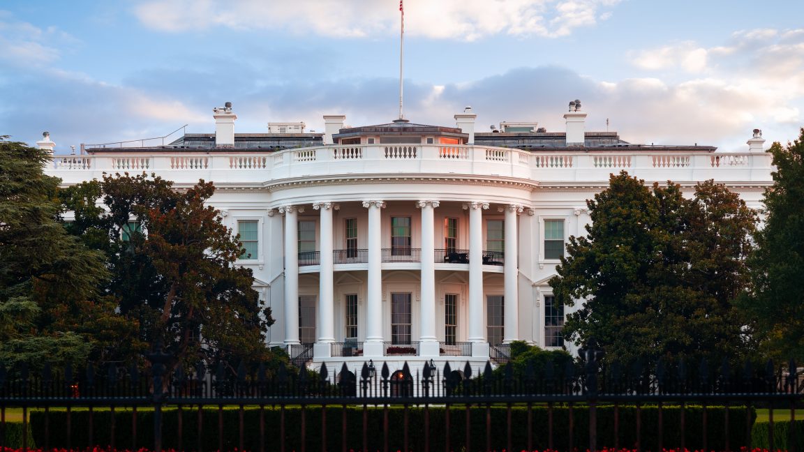 The White House South Lawn, which is unfortunately not the view most folks working for a presidential administration have.