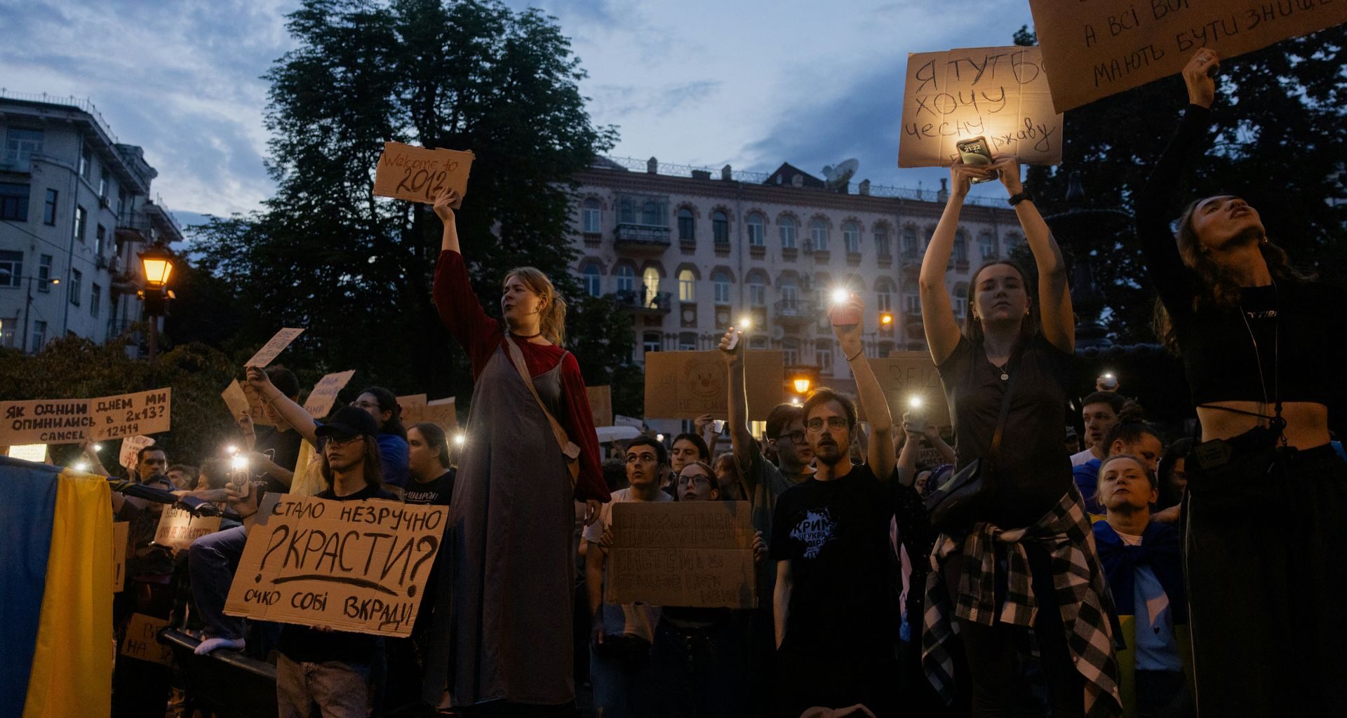 President Vladimir Putin of Russia and then-President Viktor Yanukovych attend a Russian-Ukrainian summit in Moscow, Russia, on Dec. 17, 2013.