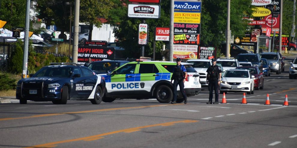 Barrie - pedestrian - truck