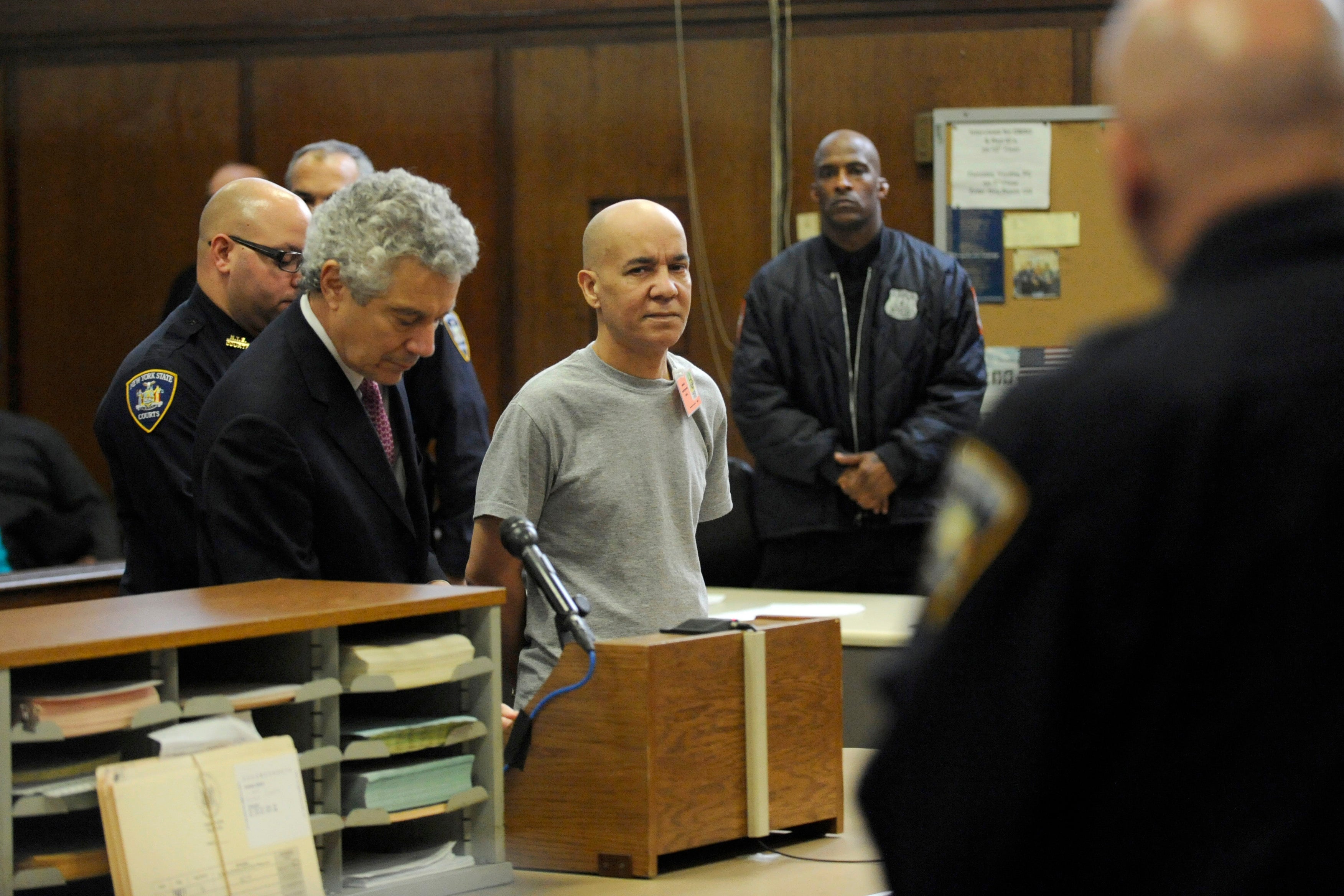 Pedro Hernandez appears in Manhattan criminal court with his attorney, Harvey Fishbein, in November 2012