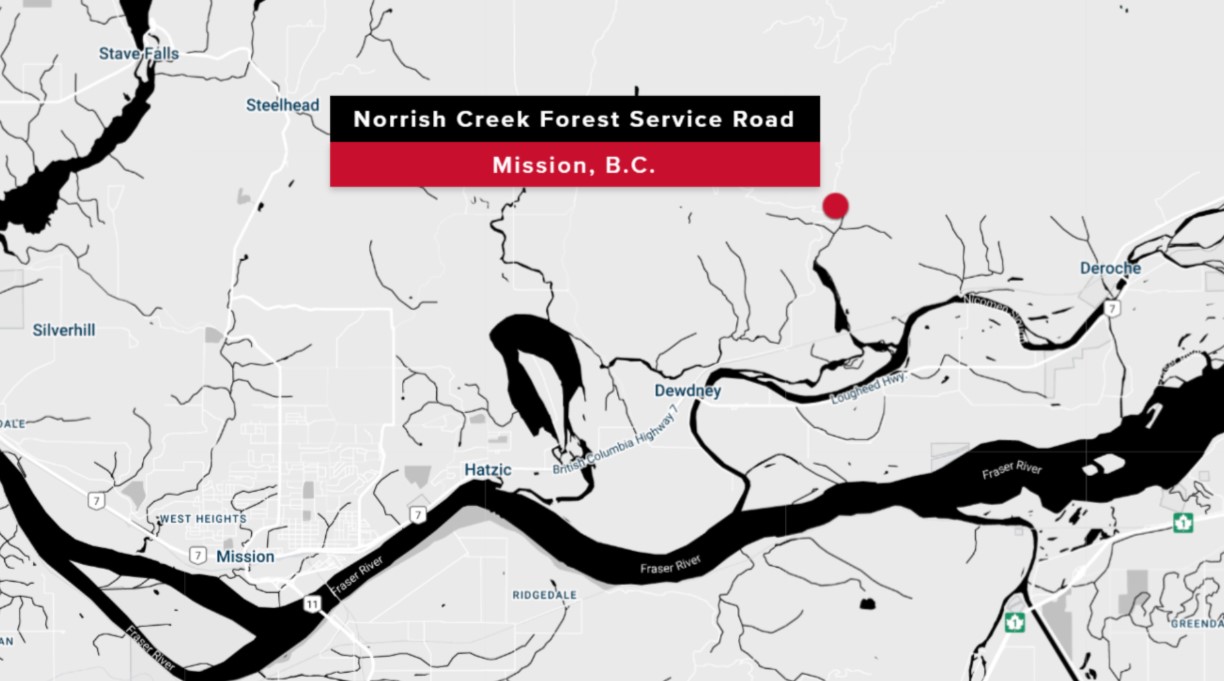 2 men dead after truck crashes down embankment near Mission Thursday