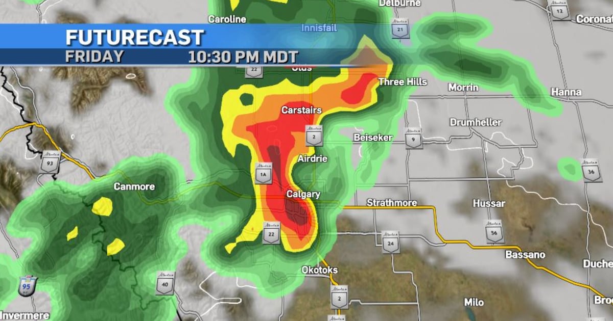 Calgary in path of severe thunderstorms Friday night - CTV News