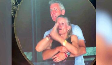 Andy Byron, Kristin Cabot on kiss cam