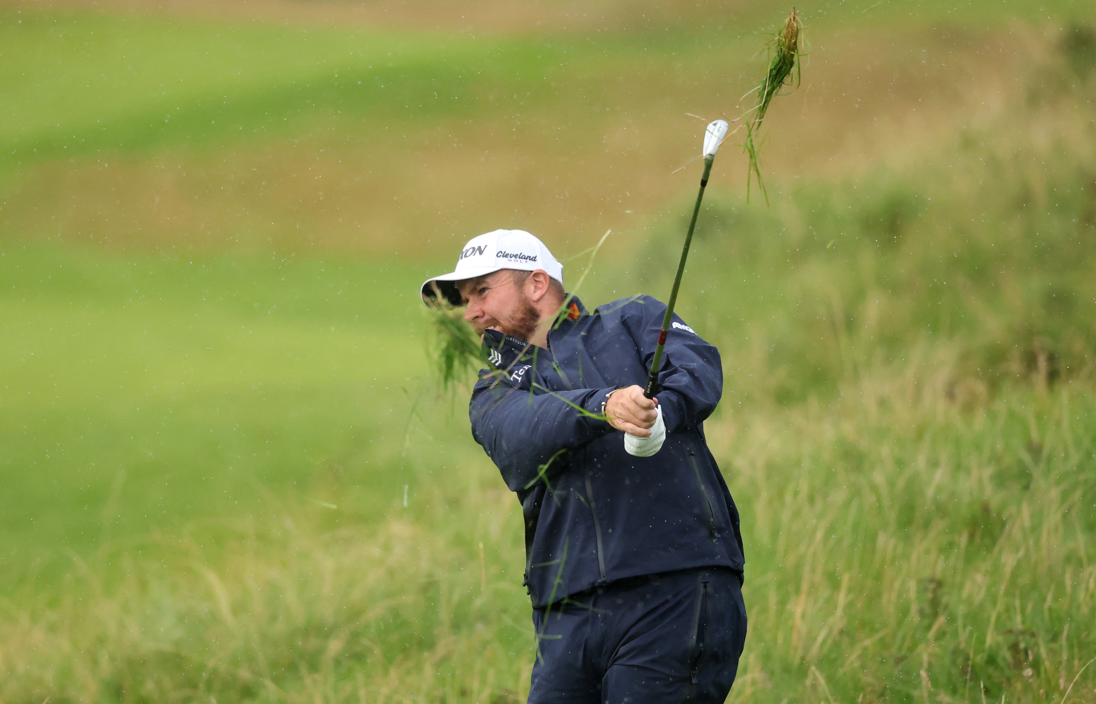 Shane Lowry has been given a two-shot penalty after his ball moved in the rough on the 12th hole