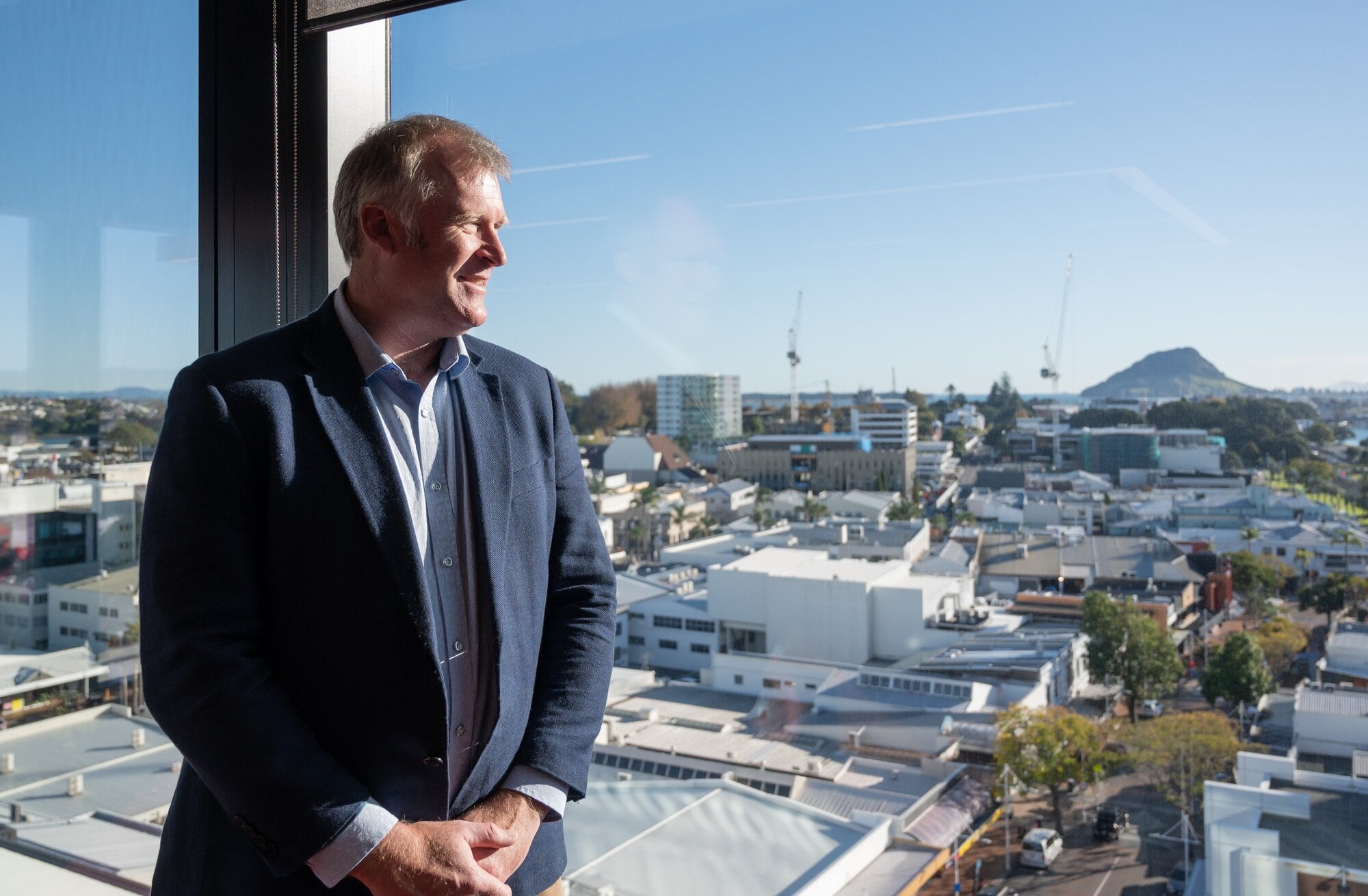  Tauranga Mayor Mahé Drysdale said a rail trip to Auckland needed to be 2.5 hours to make it an attractive option. Photo / Brydie Thompson