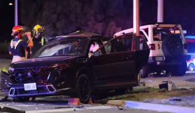 Suspected impaired crash in Whitby sends 6 to hospital