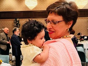Shahnaz Pestonji is pictured with her granddaughter Shayna in this photo provided by her family.