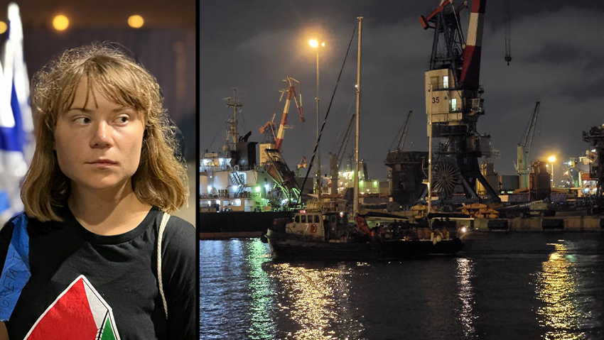  גרטה טונברג בנמל אשדוד