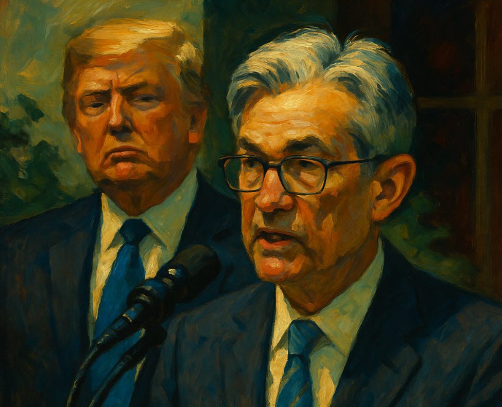 Trump continues to lambast "too late" Powell