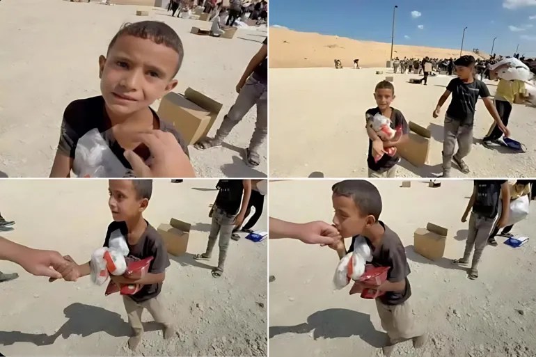 Child in Gaza kisses aid worker’s hand before being fatally shot by Israeli forces – Middle East Monitor