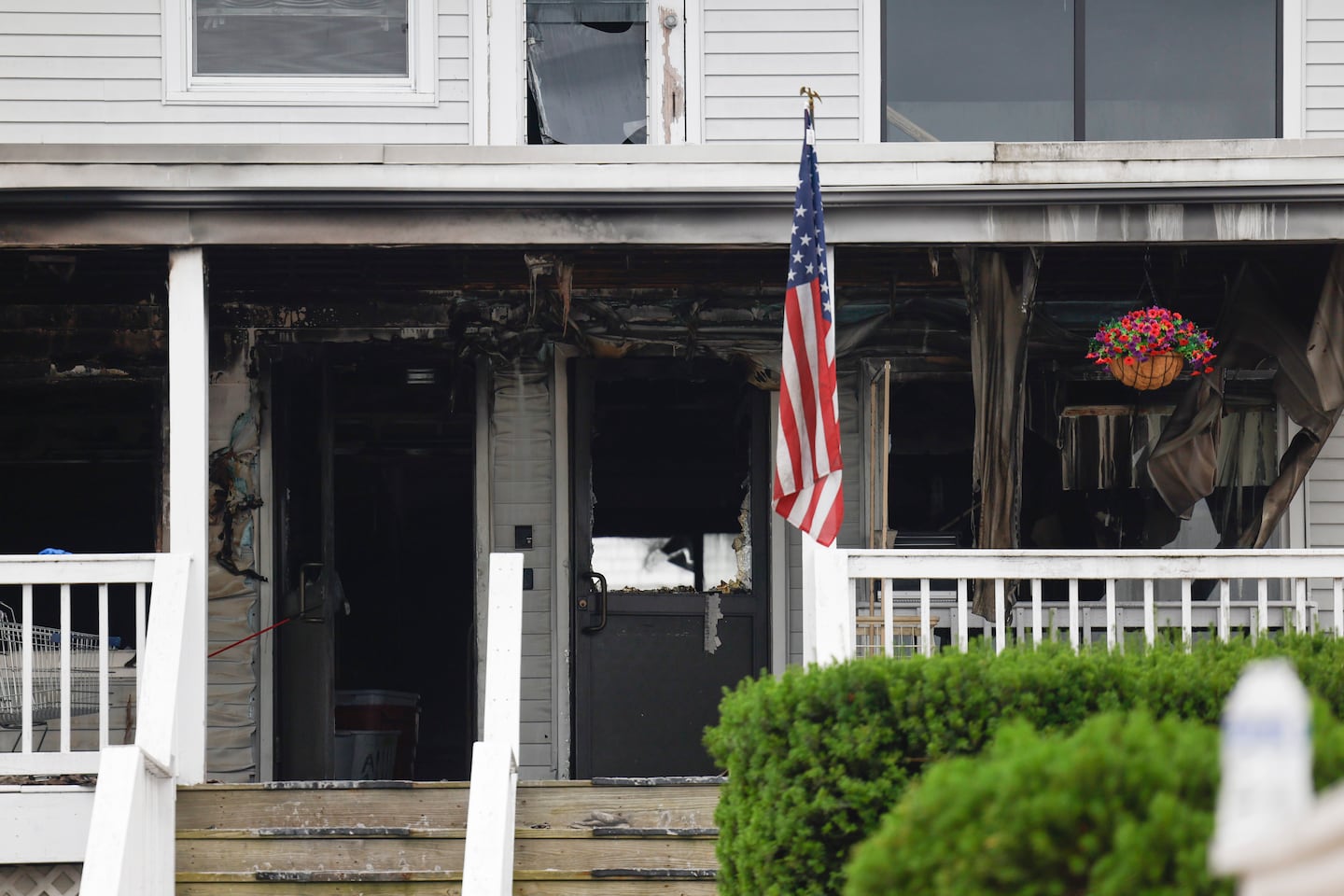 The aftermath of a fatal fire at the Gabriel House Assisted Living Facility on July 14, 2025, in Fall River.