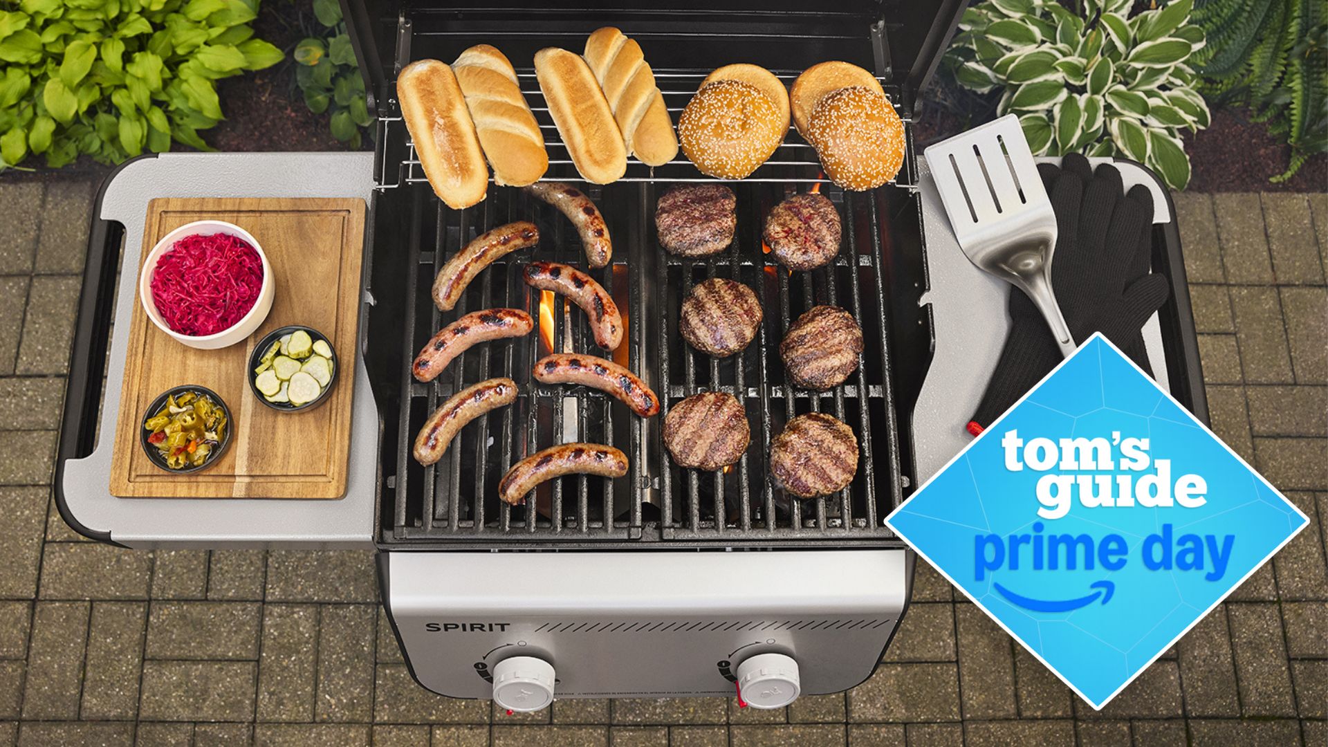 A Weber Spirit grill reduced in the Amazon Prime Day sales