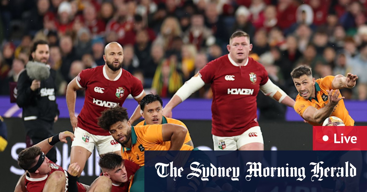 Wallabies vs Lions LIVE: Australia in must-win Test to keep series alive at a packed MCG - smh.com.au