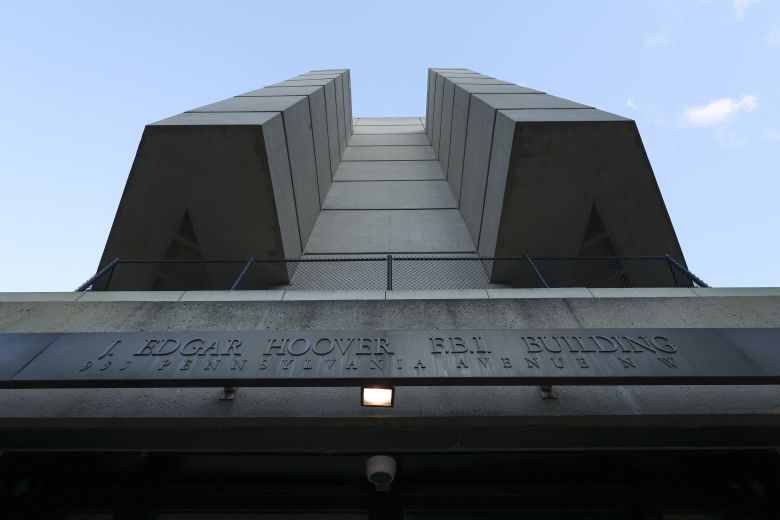 The imposing design of the J. Edgar Hoover Building, the headquarters the FBI is set to leave.