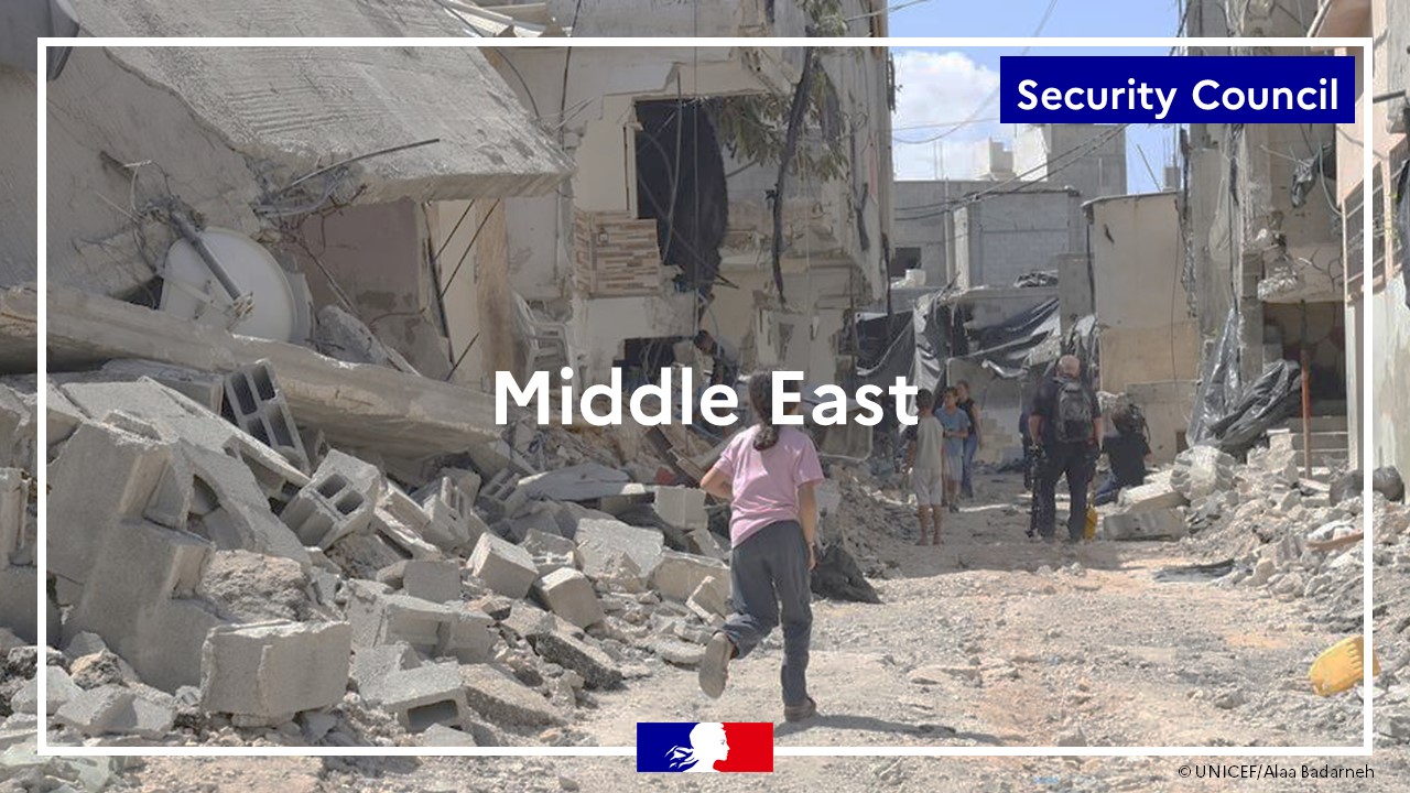 France calls for ceasefire and political solution in the Middle (...)