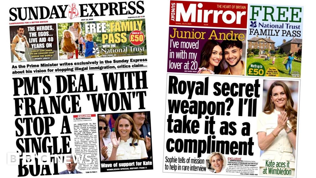 'Kate aces it' and UK PM 'won't stop a single boat'