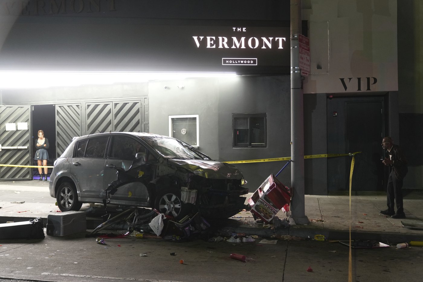 Man whose car struck crowd outside Los Angeles club