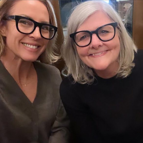 Wilson often catches up with prominent Australians in Paris, including Governor-General Sam Mostyn.