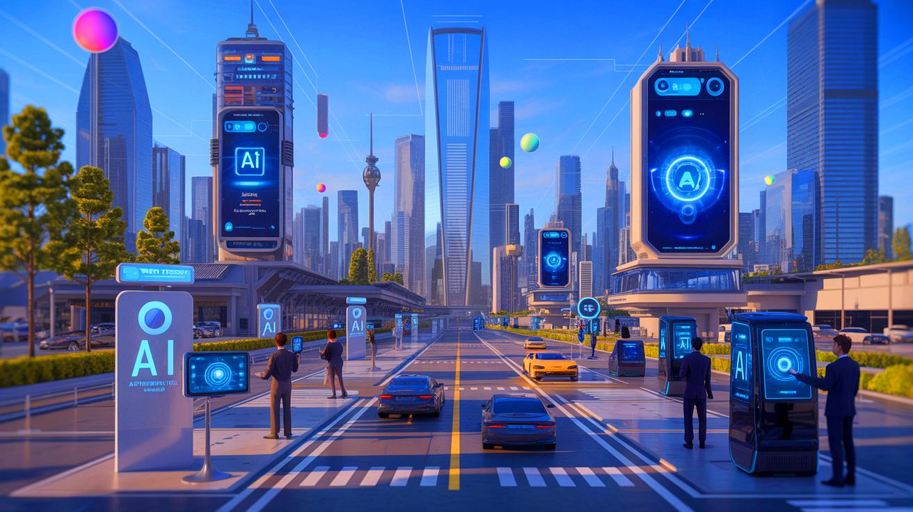 Illustration of Trump's AI Action Plan unveiling and its impact on American innovation, generated by artificial intelligence.