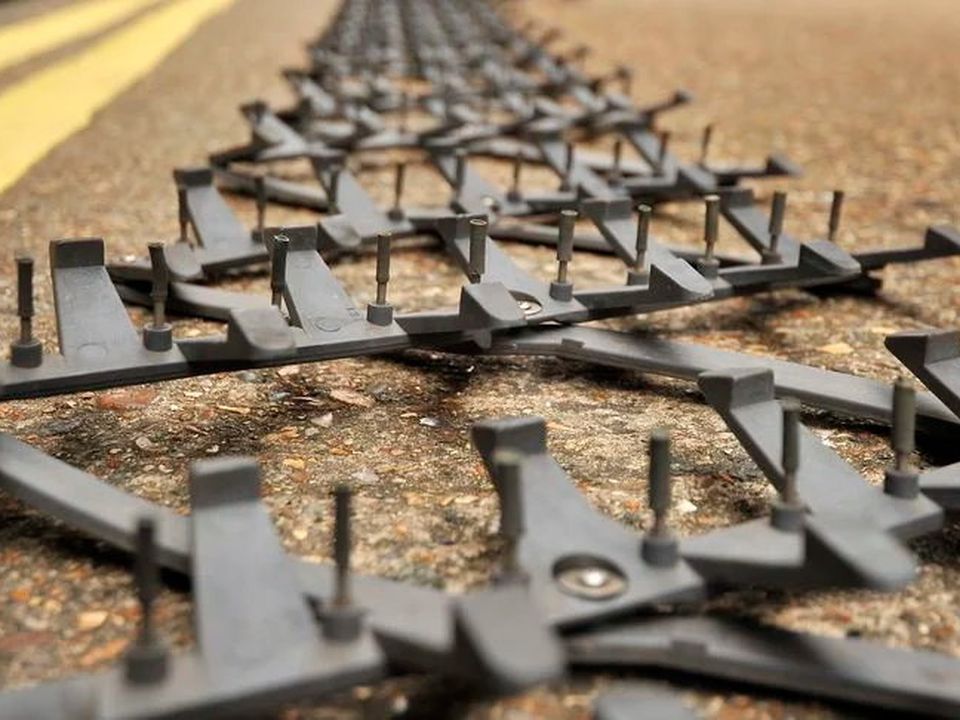 Gardai pursued the car and were then forced to deploy their stinger device to bring the vehicle and driver under control