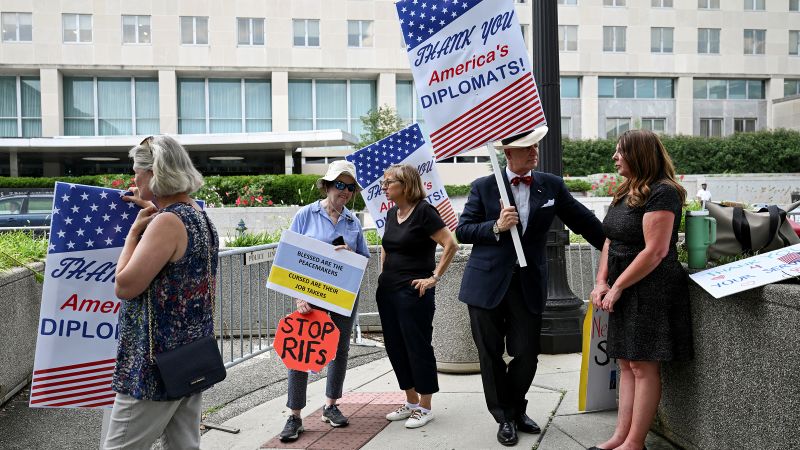 State Department is firing more than 1,300 staff on Friday, internal memo says