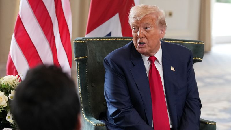 A frustrated Trump gives more details on his relationship with Epstein, as the scandal follows him abroad