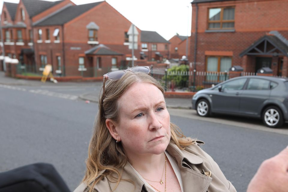 Shauna Corr is shown readings from phone masts taken in Belfast this week