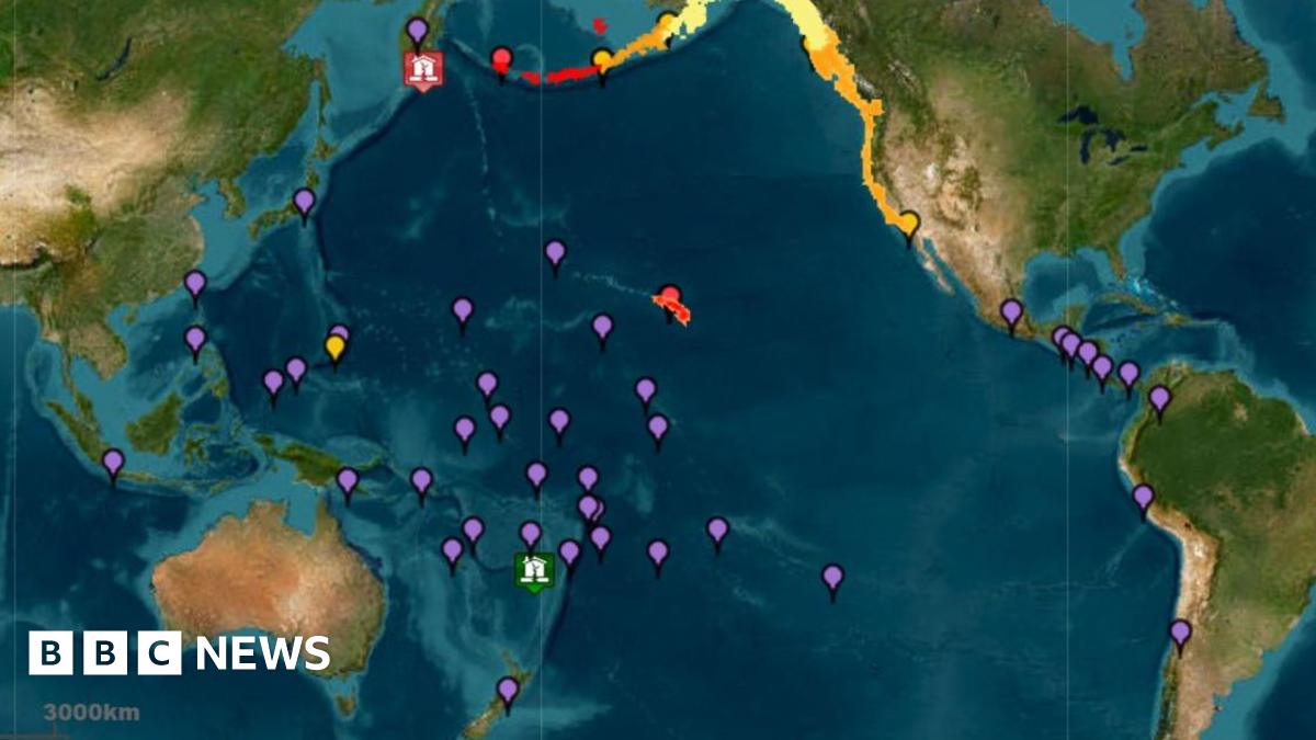 Widespread tsunami warnings after magnitude 8.8 quake off Russia east coast