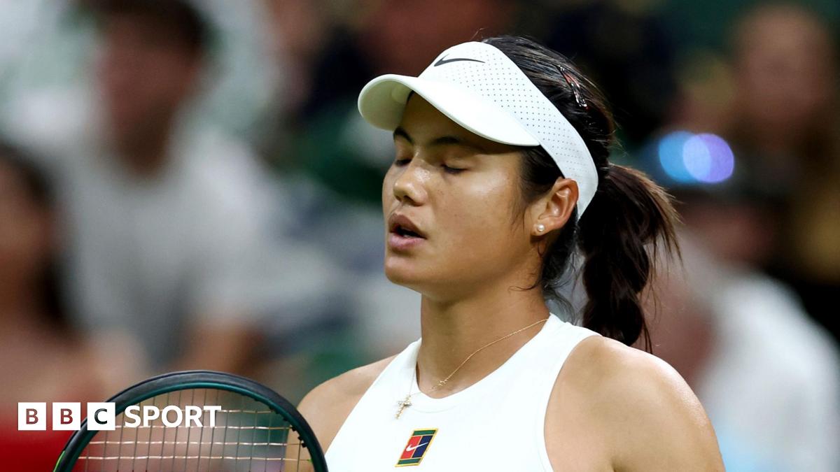 Emma Raducanu looks dismayed against Aryna Sabalenka