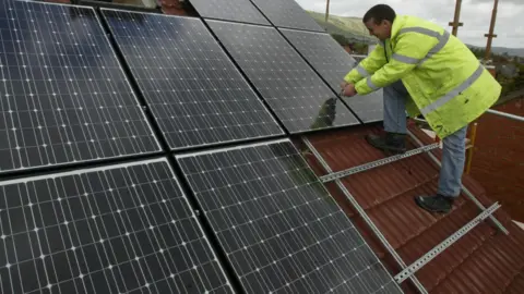 PA Media UK households are installing more heat pumps and solar panels than ever before, the body that accredits low-carbon products has said. Issue date: Monday August 14, 2023.