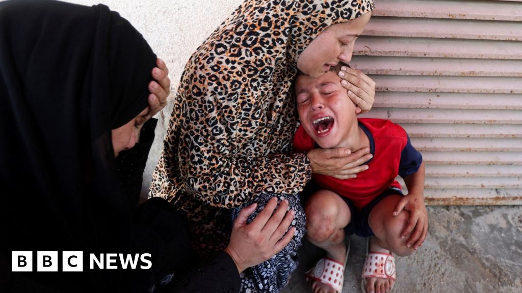 Children queuing for supplements killed in Israeli strike in Gaza, hospital says